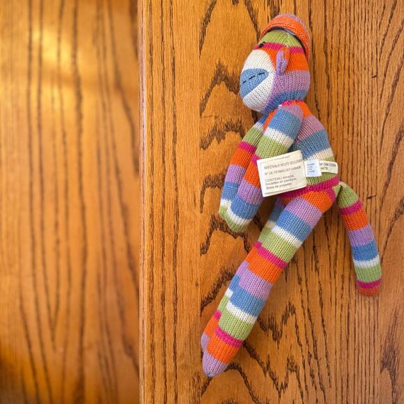 Seasons of Cannon Falls Vintage Sock Monkey Magnetic Hands Feet 2009 Rainbow - Picture 6 of 16